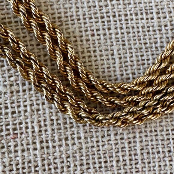 Victorian Pearl Slide Necklace Pocket Watch Chain 14k Yellow Gold 24" 18.7g - Picture 3 of 16